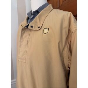 Ahead Trump National Doral Golf Windbreaker Jacket Men XXL Yellow Vents Half Zip